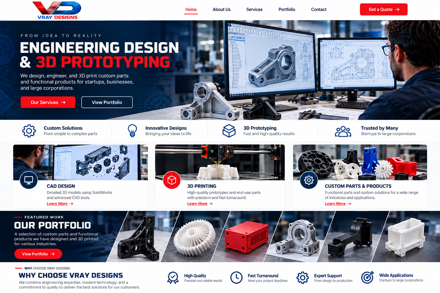 Engineering portfolio showcase